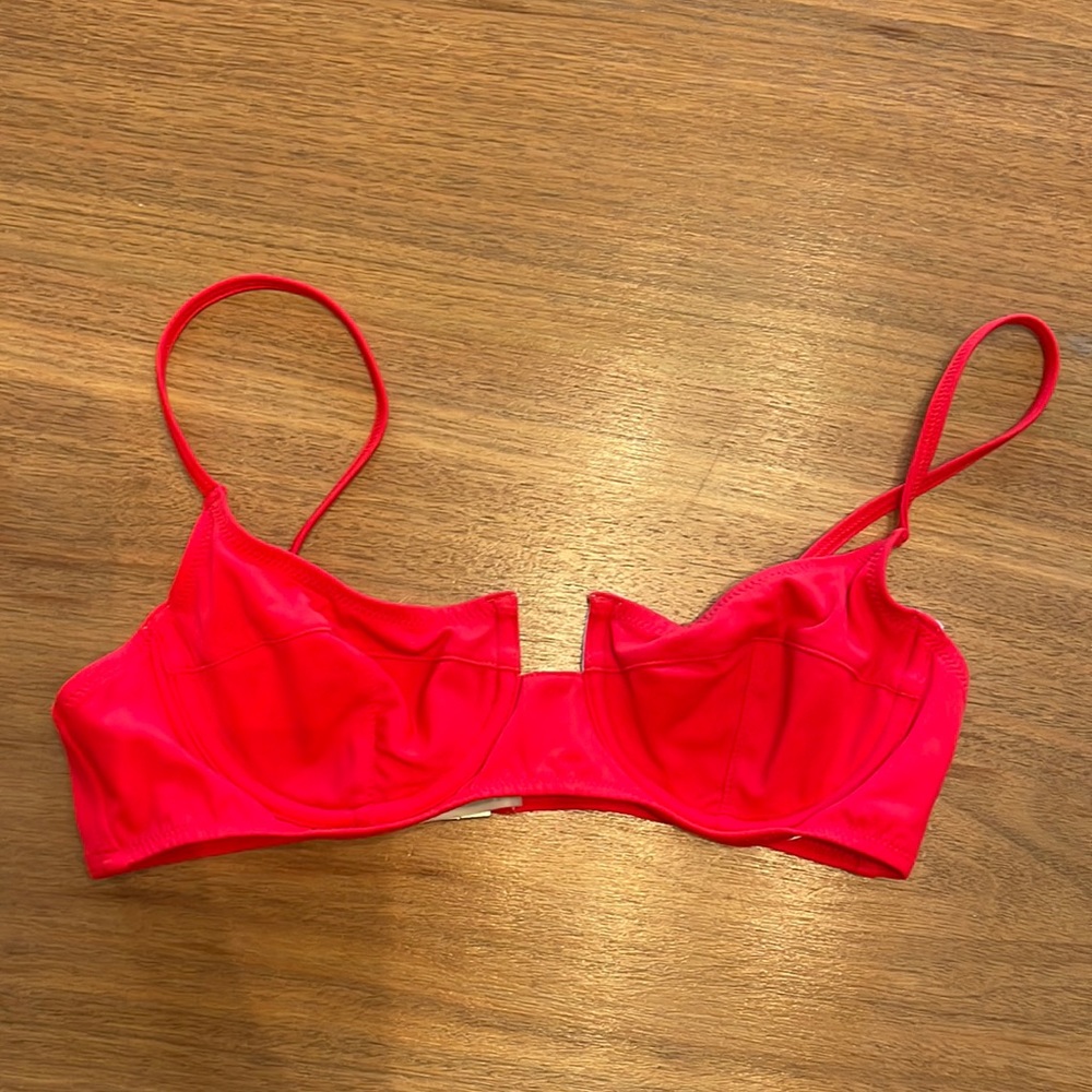 Solid and striped x redone Hollywood bikini top